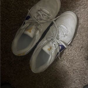 Nike White and Purple Athletic Shoes